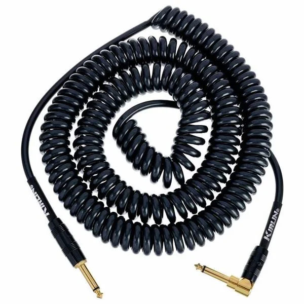 Kirlin Premium Coil Cable 9m Black