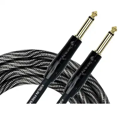 Kirlin Premium Wave Fabric Cable, Straight-Straight, Black – 10ft
