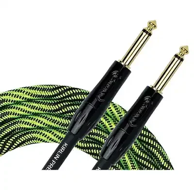 Kirlin Premium Wave Fabric Cable, Straight-Straight, Green – 10ft