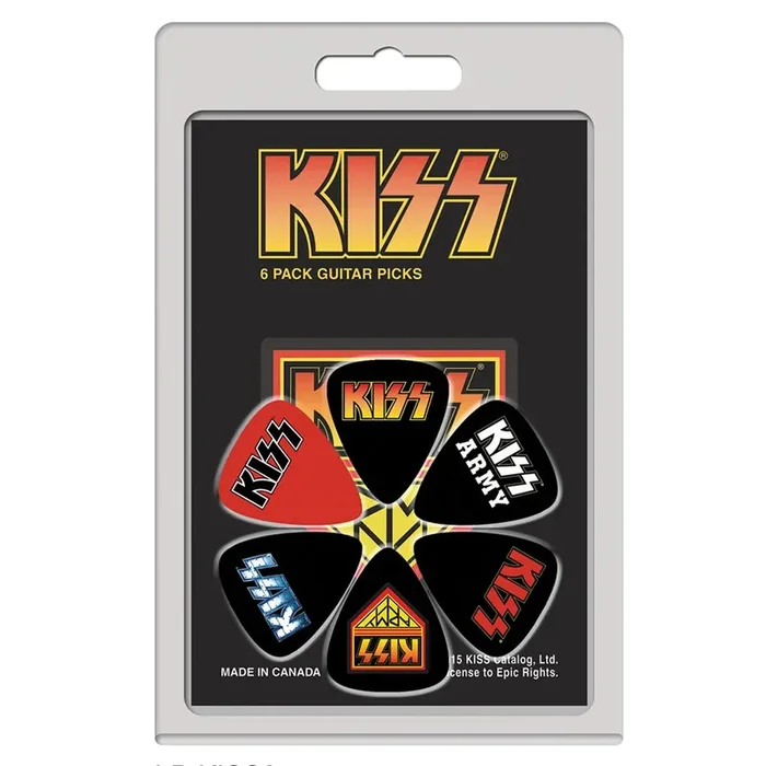 Kiss 6 pack of Guitar pics