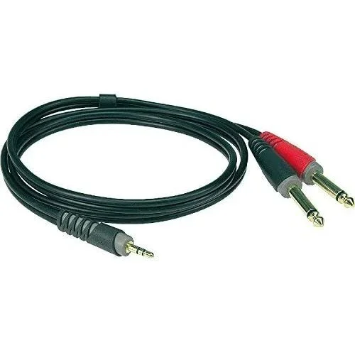 Klotz AY5-0200 2m Y-cable 3.5mm TRS – 2 x 1/4″