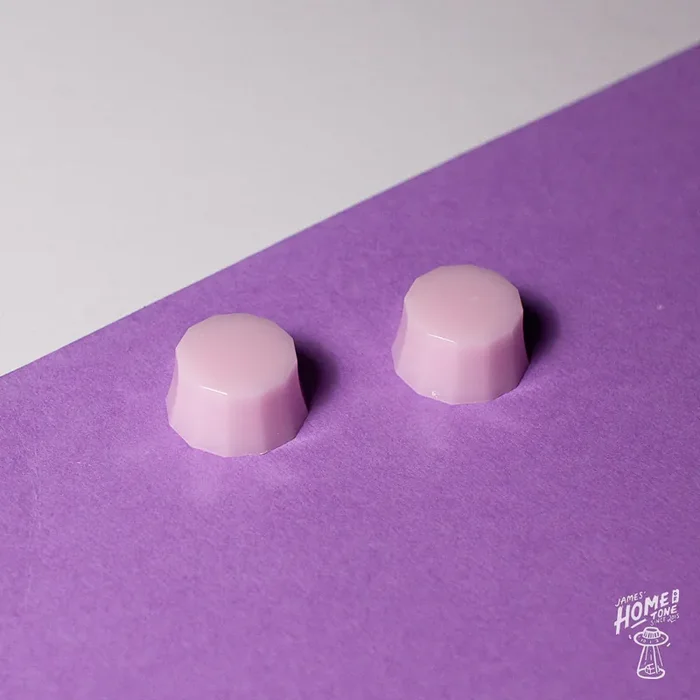 Knob Head custom – Pastel pink ‘Lampshade‘ control knob duo