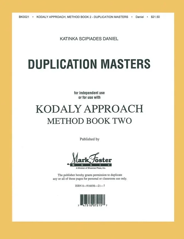 Kodaly Approach Ii-Transparencies Book