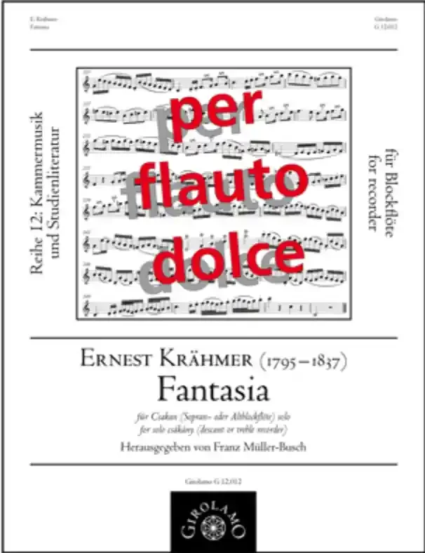 Krahmer Fantasia for Recorder Solo