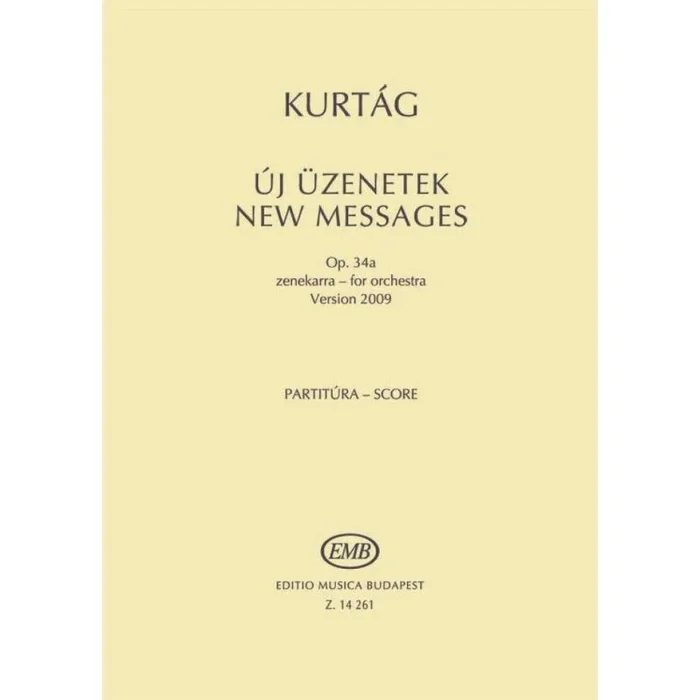 Kurtág, György – New Messages (score)