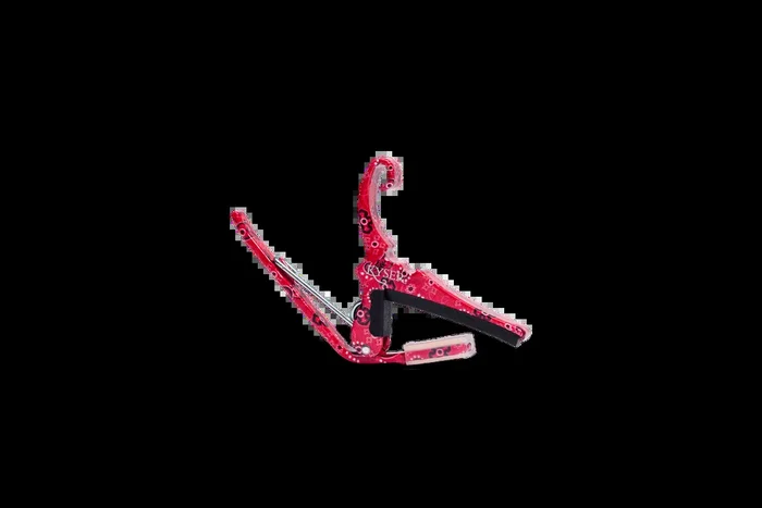 Kyser Quick-Change Capo for 6 String Acoustic Guitars (Red Bandana)
