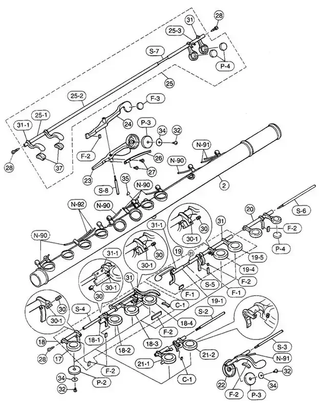L0141020 trill key buffer cork for Yamaha flute