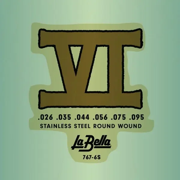 La Bella Fender Bass VI Stainless Steel 26-95 Bass Guitar Strings [7676S]