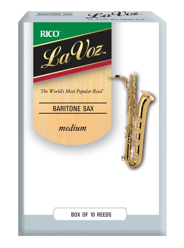 La Voz Baritone Sax Reeds, Strength Medium, 10-pack