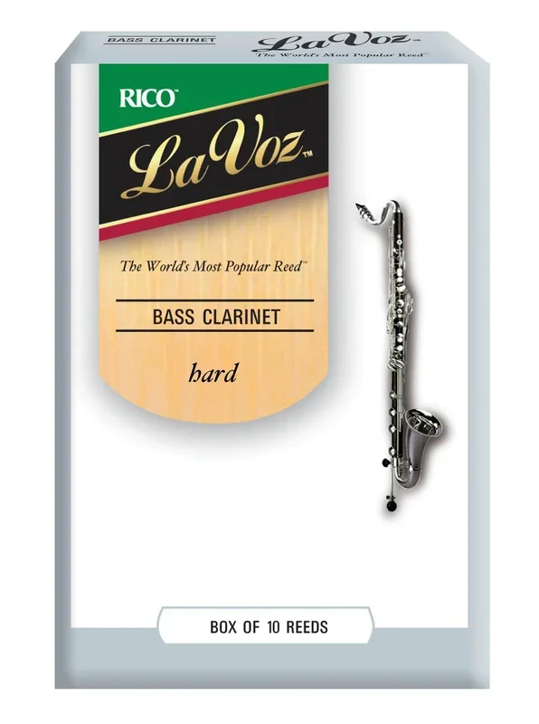 La Voz Bass Clarinet Reeds, Strength Hard, 10-pack