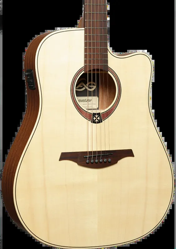 LAG T70DCE-NAT Tramontane Dreadnought Cutaway Electro
