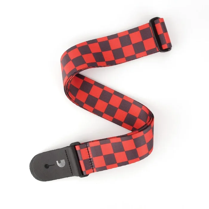 Large Checkerboard – Black & Red by D’Addario