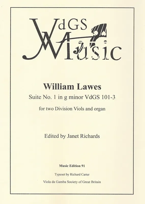 Lawes Suite No. 1 in G Minor for 2 Division Viols and Organ