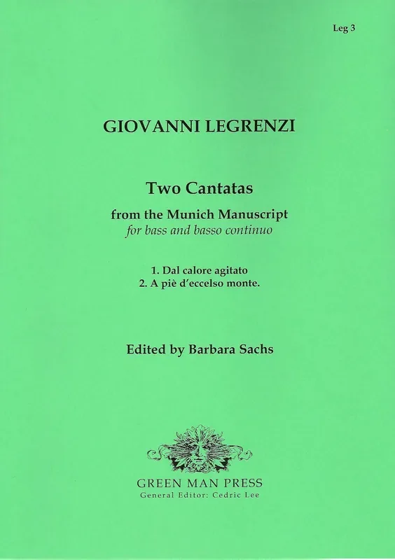 Legrenzi Two Cantatas from the Munich MS