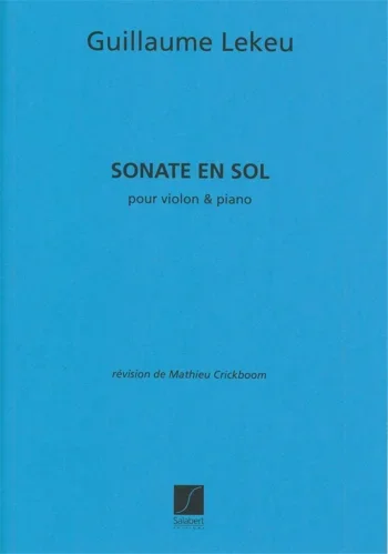 Lekeu : Sonate En Sol Majeur Violin And Piano (Salabert)