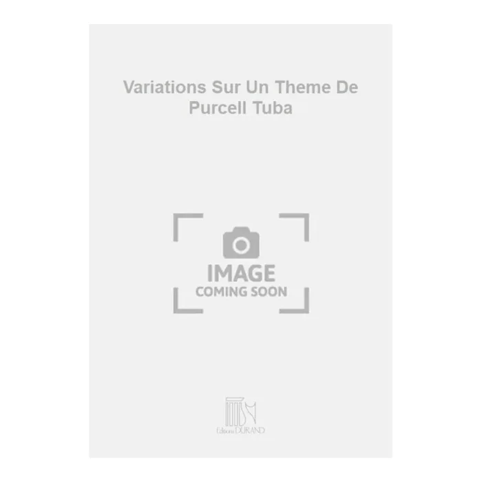 Lemaire, Gaston – Variations Sur Un Theme De Purcell Tuba