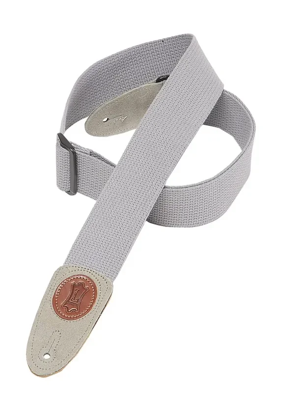 Levy‘s Cotton Guitar Strap (Grey) MSSC8-GRY