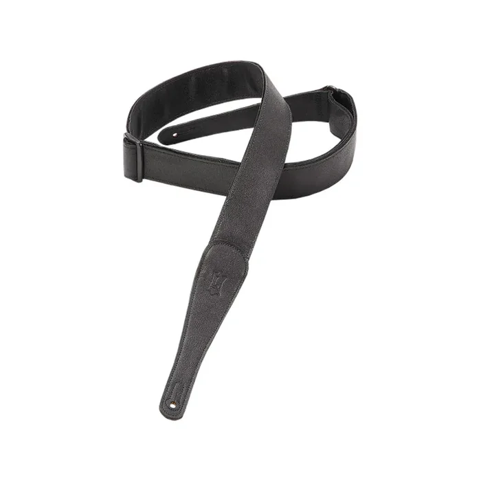 Levy‘s M7GG3 3inch Garment Leather Bass Guitar Strap, Black