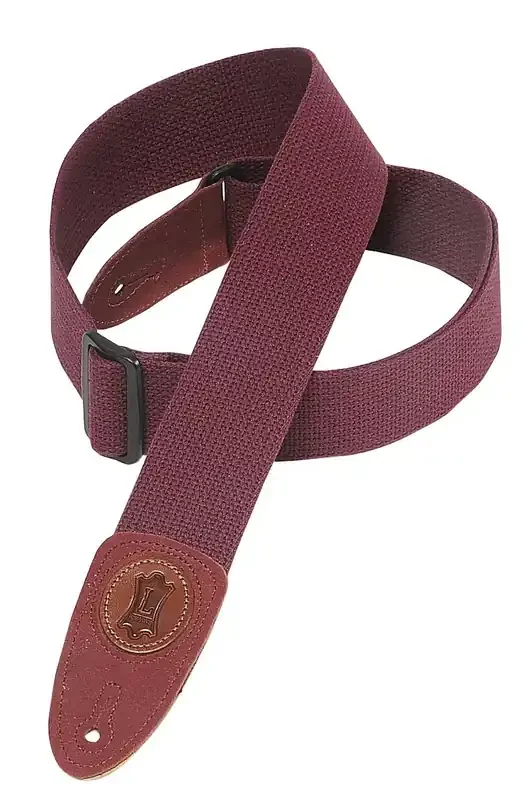 Levy’s MSSC8-BRG Cotton Guitar Strap – Burgundy
