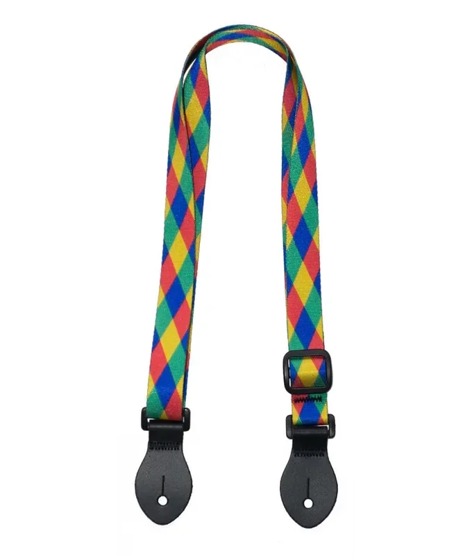LG 1″ Harlequin Graphic Webbed Ukulele Strap