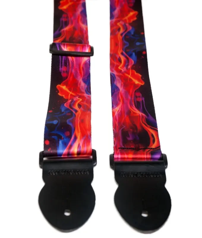 LG Flames 2″ Webbed Guitar Strap