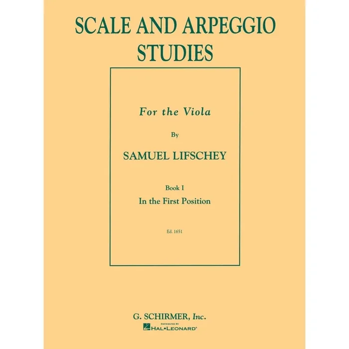Lifschey, Samuel – Scale and Arpeggio Studies