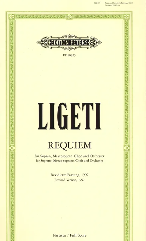 Ligeti: Requiem – Revised Version -1997