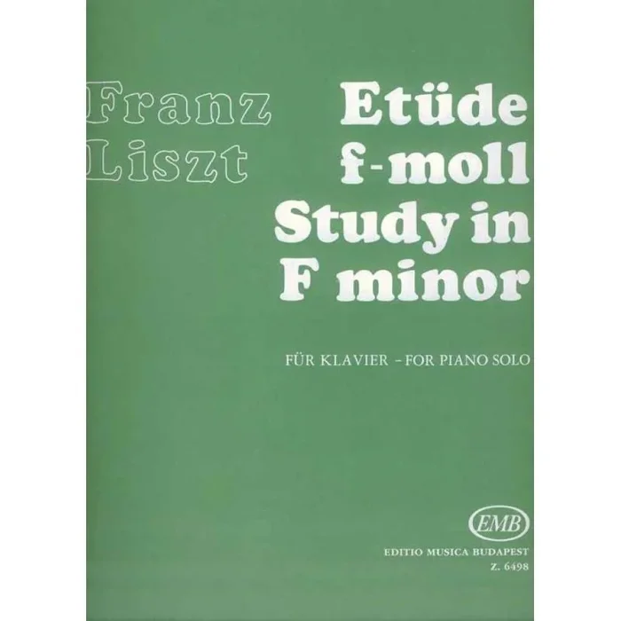 Liszt, Franz – Etudes No. 10 Etude