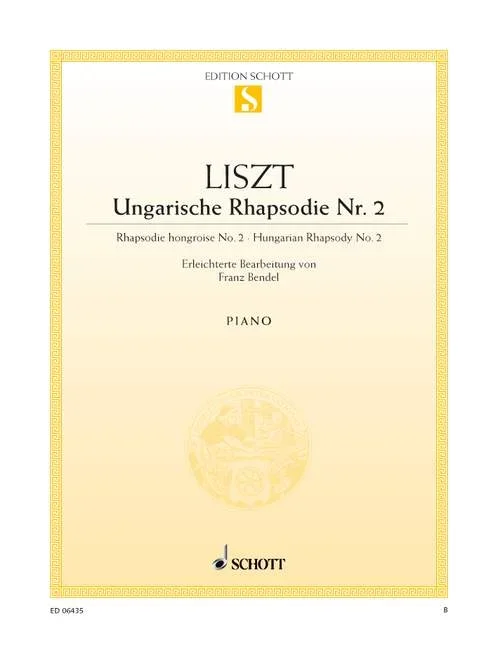 Liszt, Franz : Liszt, Franz : Hungarian Rhapsody, No. 2 C-sharp minor (easy version) – piano – Schott Digital