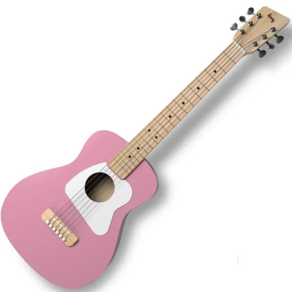 Loog Pro Acoustic VI Pink Beginner’s Children’s Acoustic Guitar