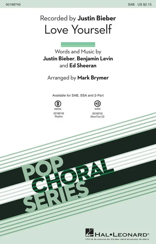 Love Yourself 2 Part (Octavo)