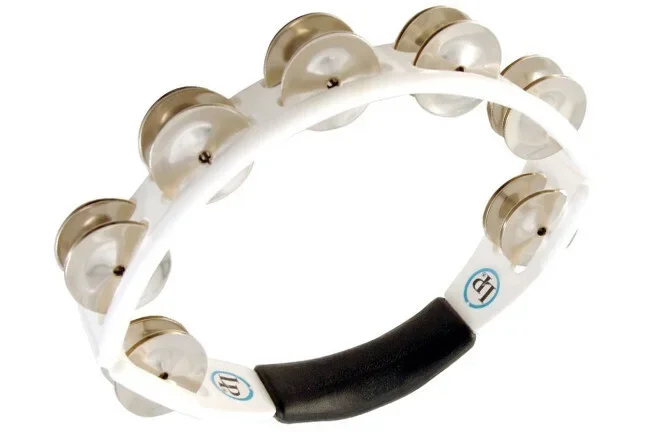 LP Cyclops Tambourine Handheld White LP152