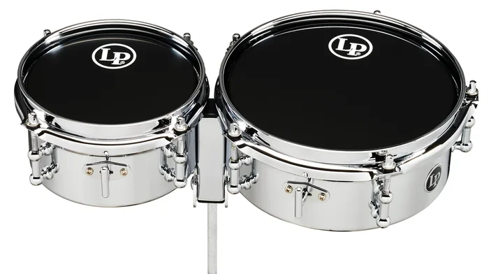 LP Mini Snare Timbales 6″/8″ with Mount – Steel