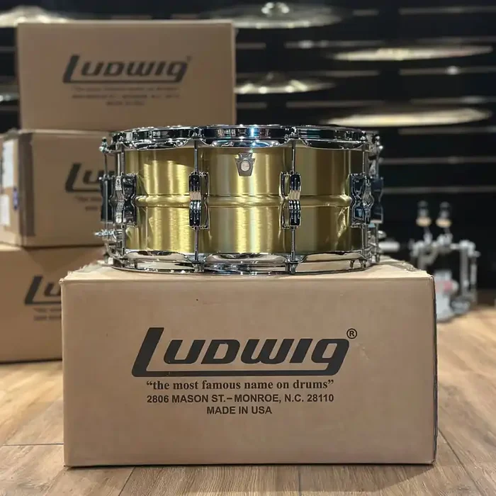 Ludwig 14×6.5” Acro Brass Snare Drum