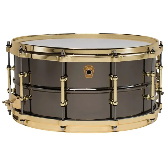Ludwig Black Beauty Snare Drum 14 x 6.5” – Gold Brass Hardware
