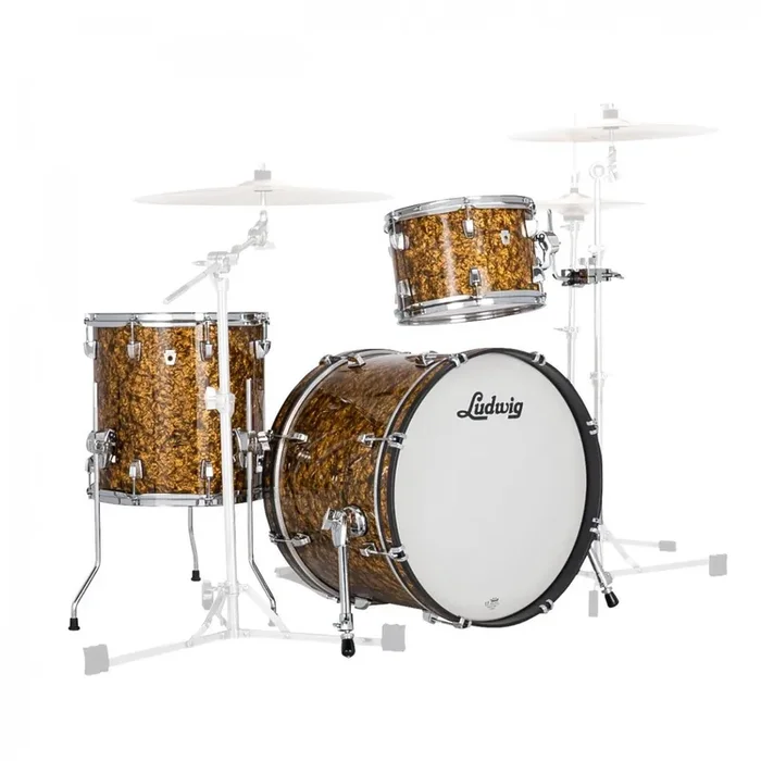 Ludwig Neusonic 3pc Shell Pack, Butterscotch Pearl