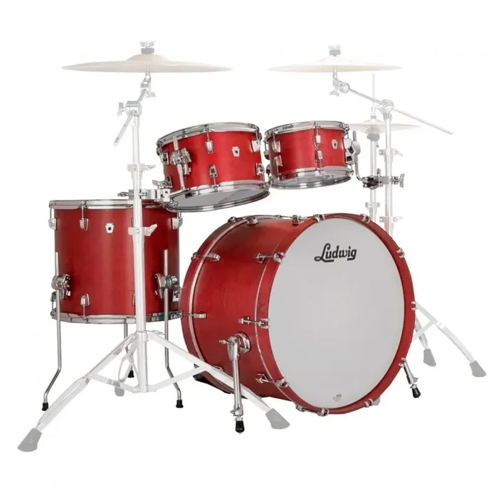 Ludwig NeuSonic Rapid Mod2 4-Piece Drum Kit (Satin Diablo Red)