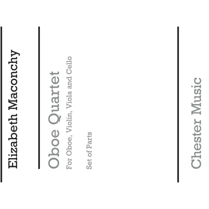Maconchy, Elizabeth – Oboe Quartet (Set Of Parts)