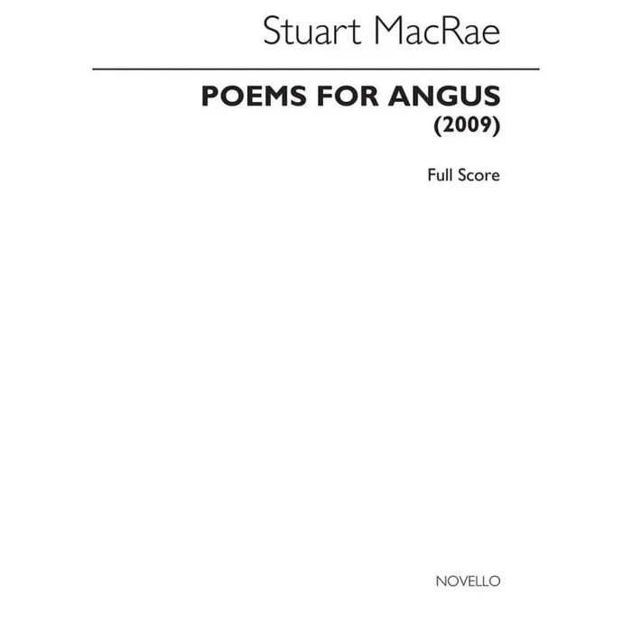 MacRae, Stuart – Poems for Angus