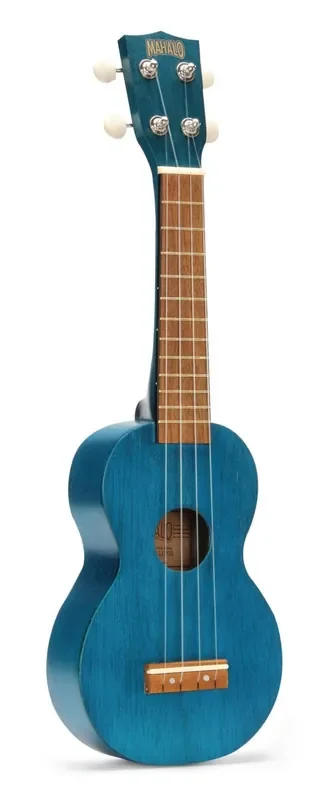 Mahalo Kahiko (MK1TBU) Transparent Blue Soprano Ukulele
