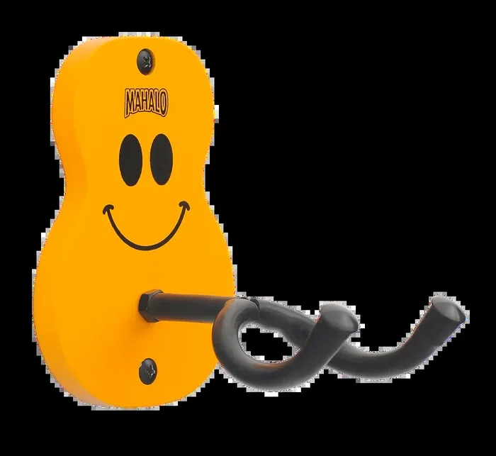 Mahalo Ukulele Hanger – Smiley Face Design with Foam Padded Arms