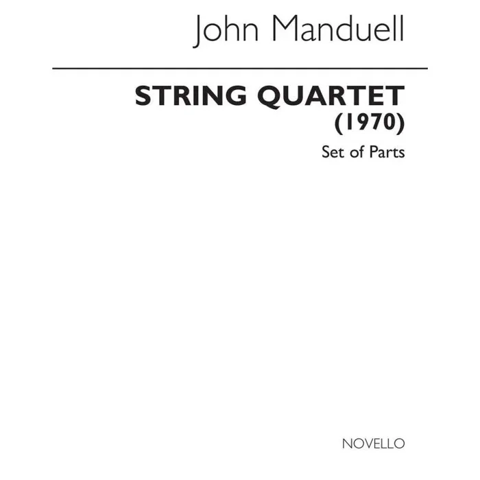 Manduell, John – String Quartet (Parts)