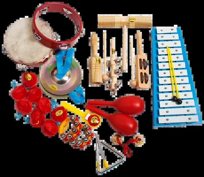 Mano Percussion 17-Piece Percussion Set with Hard Case