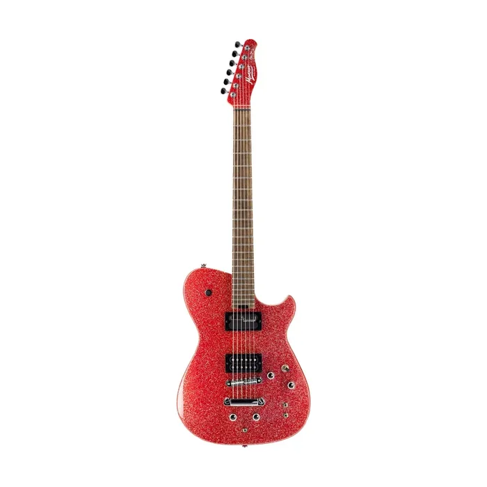 Manson Guitar Works Meta Series MBM-2 Sustainiac/Fuzz Factory Electric Guitar, Red Sparkle