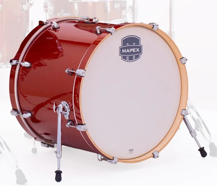 Mapex Mars Birch 22 ” x 18 ” Bass Drum (No Mount) In Blood Orange Sparkle