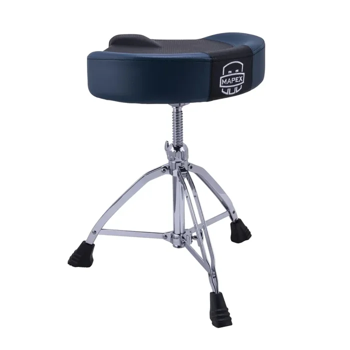 Mapex Saddle Top Breathable Drum Stool Throne Blue – T855