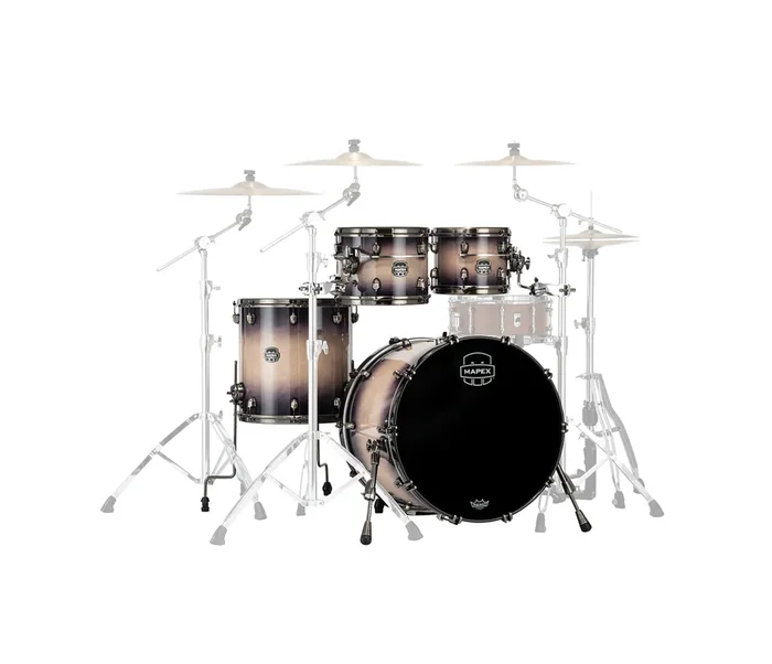 Mapex Saturn Evolution Rock Birch 4-Piece Shell Pack in Exotic Violet Burst