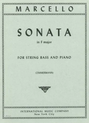 Marcello : Sonata Op2/1 In F Major: Double Bass & Piano