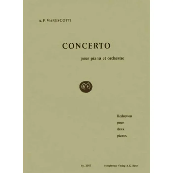 Marescotti, André-François – Concerto pour piano