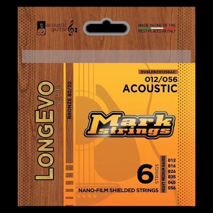 Markbass Longevo 80/20 Bronze Nano-Film Shielded 12/56 Acoustic Set